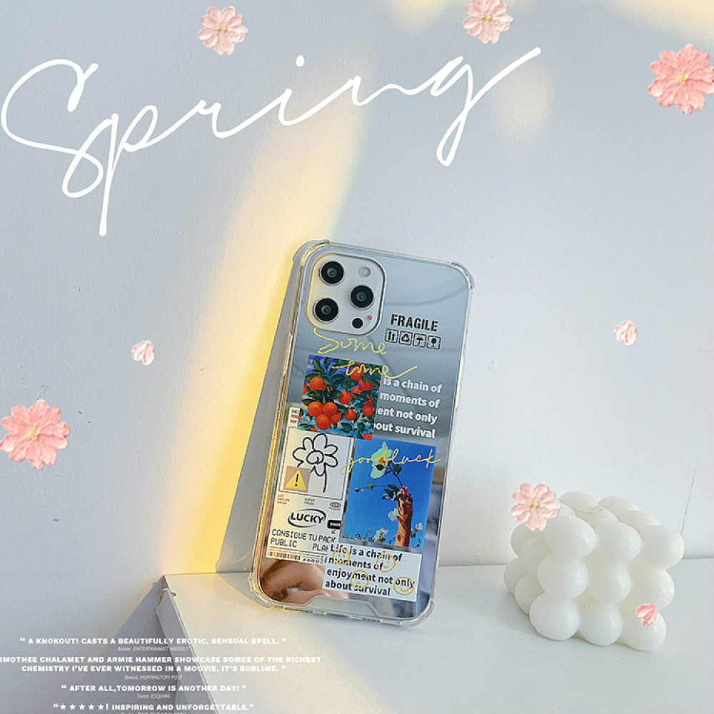 ốp điện thoại Tráng Gương In Chữ Cá Tính Cho Iphone 12 11 Pro Max X Xs Max Xr 8 7 Plus Se | BigBuy360 - bigbuy360.vn