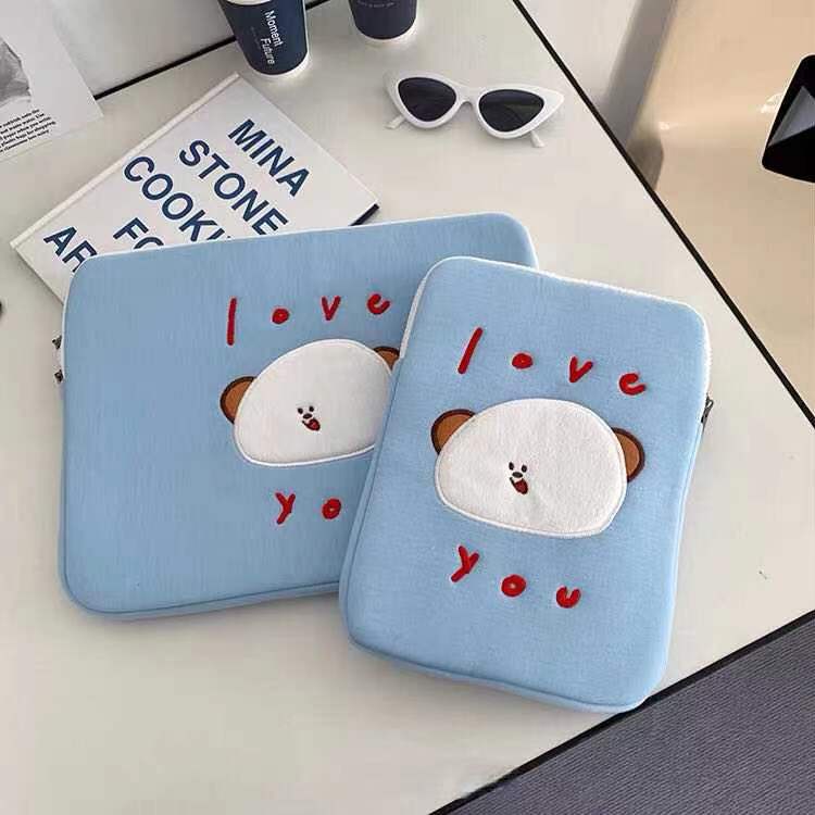 Túi Đựng Laptop / Máy Tính Bảng 11 13 15 inch Họa Tiết Hoạt Hình Phong Cách Hàn Quốc