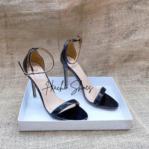 Giày sandal cao gót 9p dây mảnh gót nhọn A547(ảnh thật)