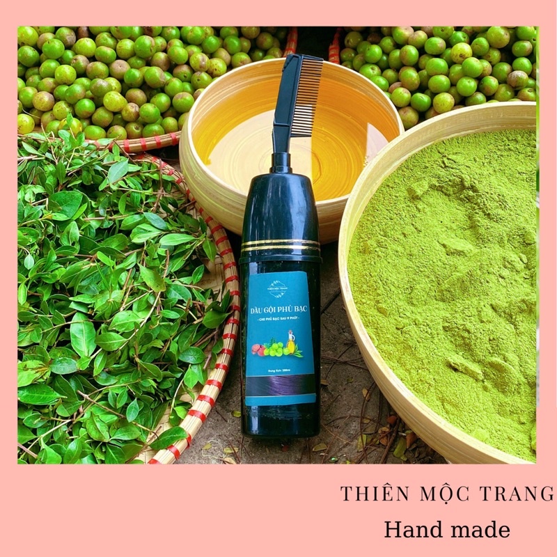 Dầu Gội Phủ Bạc Thiên Mộc Trang từ thiên nhiên 200ml che phủ bạc sau 9 phút