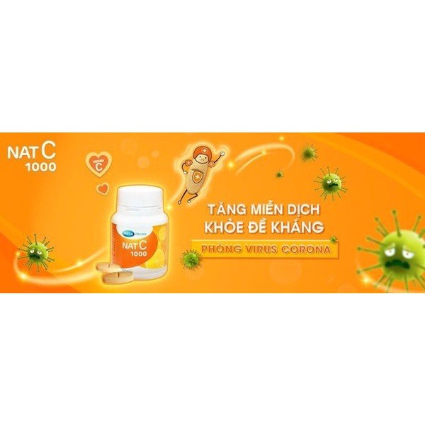 Viên uống bổ sung vitamin c nat c 1000mg lọ 30 viên - ảnh sản phẩm 8