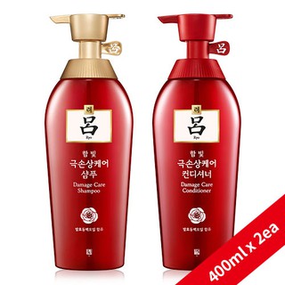 Dầu gội đầu Ryo Hambit chăm sóc tóc hư tổn 400ml + dầu xả 400ml