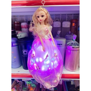 Lồng đèn búp bê công chúa đồ chơi trung thu sẵn pin có đèn nhạc