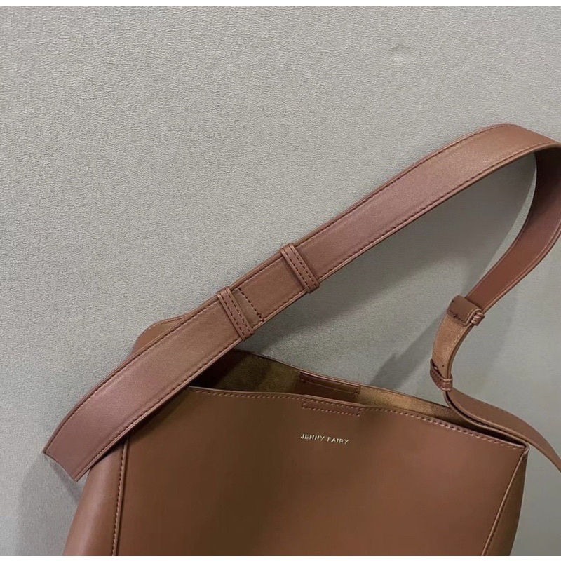 Túi tote màu nâu trendy chất da PU JENNY FAIRY BAG