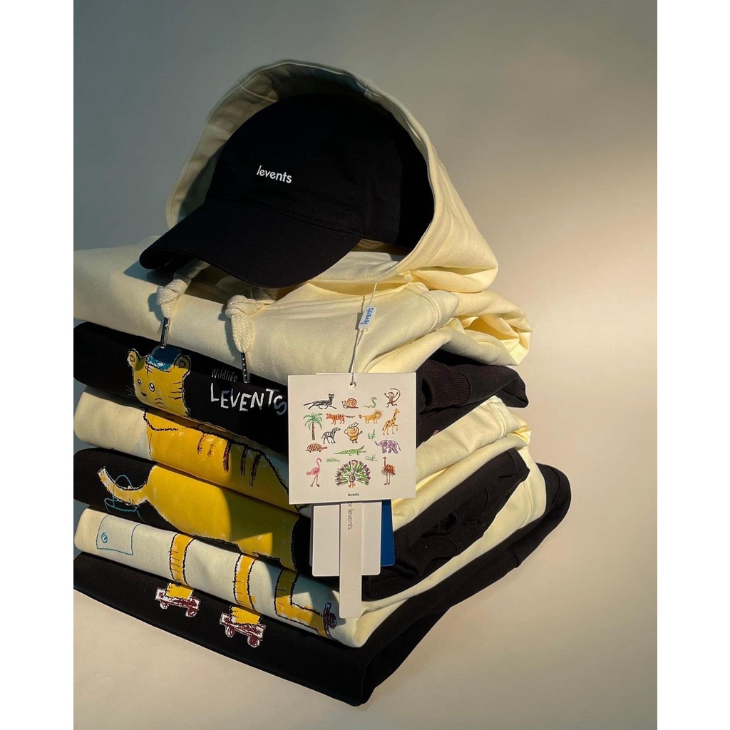 LEVENTS® &quot;MY ANIMALS&quot; SERIES TIGER (Áo Thun,Hoodie,Sweater) Tặng Kèm Túi Tote Hoặc Túi Giấy Khi Mua Từ 2SP Levents