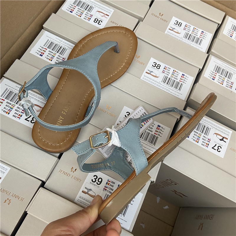 Giày kẹp ngón da đế bệt Jenny Fairy cho nữ