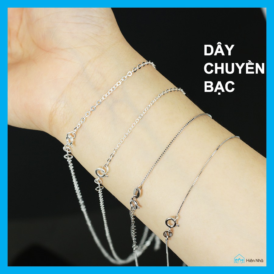 Dây chuyền bạc s925 - Mẫu dây chuyền size 5 li, 7 li đa dạng mẫu mã - Hiên Nhà
