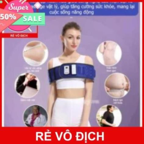 Đai massage giảm mỡ bụng HCR-X6, loại không dây dùng pin sạc - phiên bản mới 2020