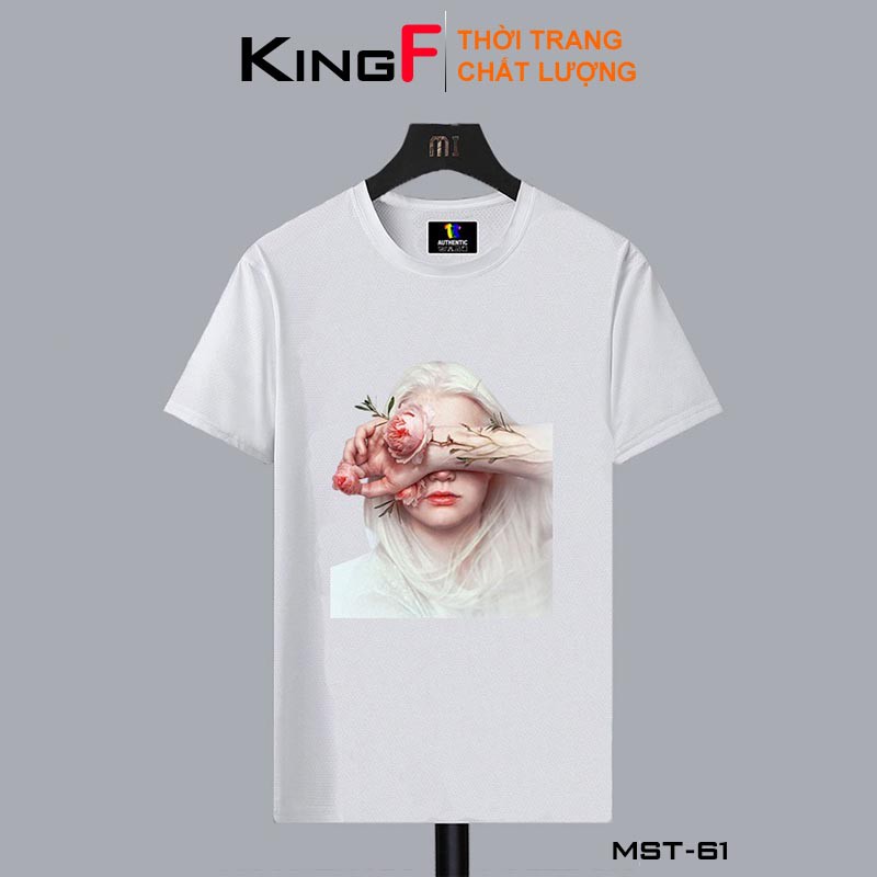 Áo thun nữ form vừa tay ngắn COTTON 100% in hình KingF Áo phông Nam Nữ Những Cô Gái Xinh Đẹp - Thoáng mát - Mịn màng | BigBuy360 - bigbuy360.vn