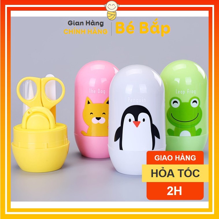 Bộ Bấm Móng Tay 4 Chi Tiết An Toàn Cho Bé Sơ Sinh - Bố Bắp Store