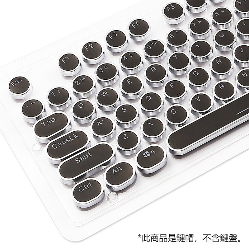 Bộ 104 nút bấm bàn phím hình tròn bằng kim loại dạ quang phong cách retro | BigBuy360 - bigbuy360.vn