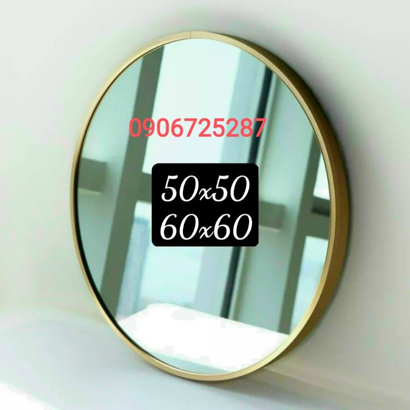 Gương treo tường nhà tắm, gương treo bàn trang điểm khung đen sơn tĩnh điện,mạ vàng,kiếng treo nhà tắm bền đẹp