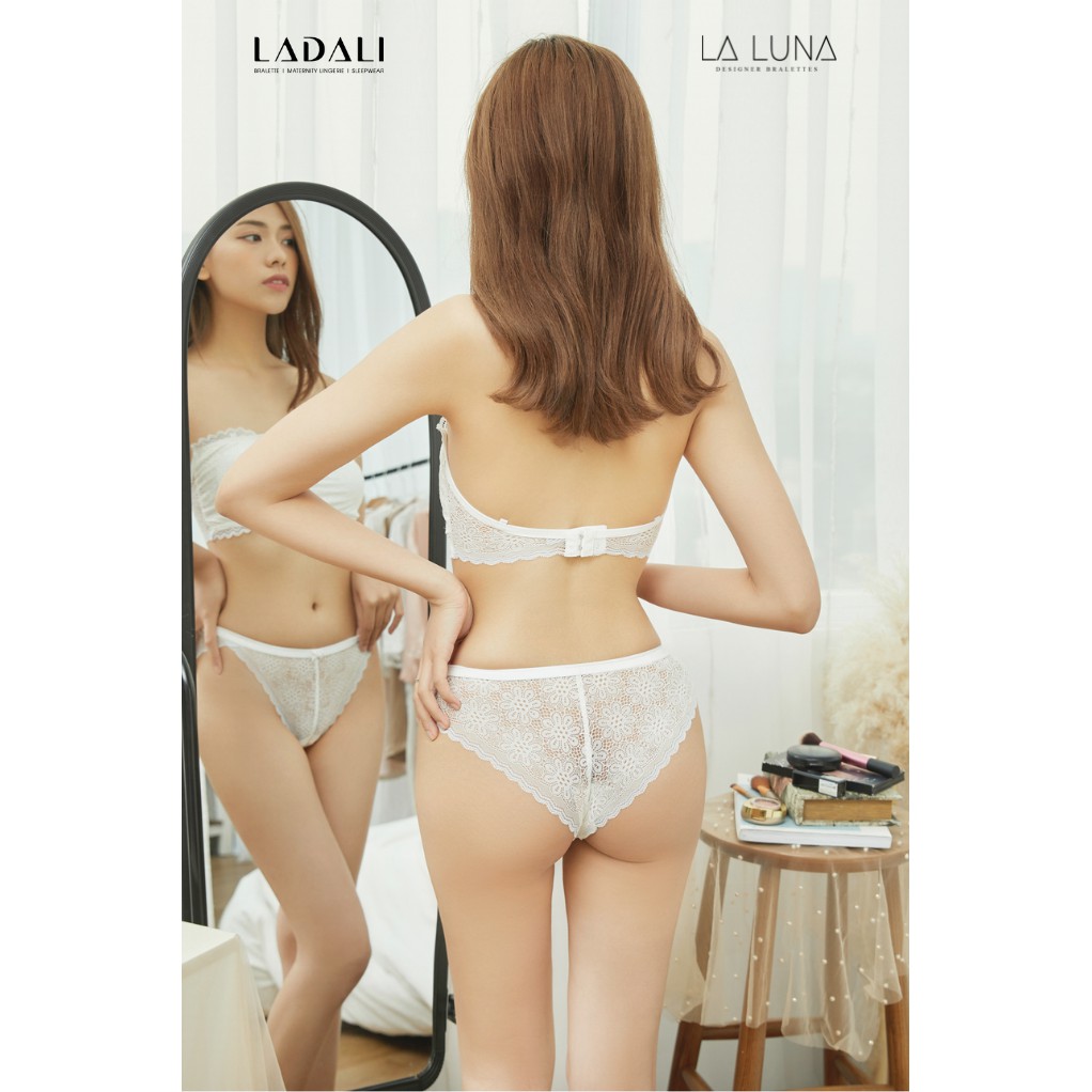[HÀNG THIẾT KẾ] Áo Lót Bralette Quây Ren, Áo Ống Ren Trắng Có Đệm Mút LADALI - MS 542 | BigBuy360 - bigbuy360.vn