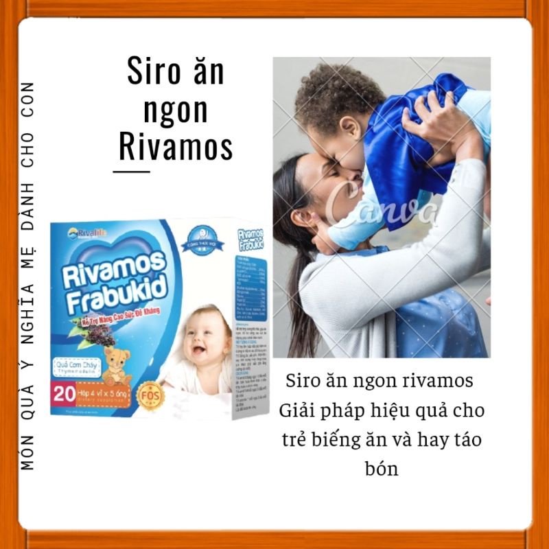 Siro ăn ngon cho trẻ, tăng cân, tăng cường đề kháng, giảm táo bón cho bé (Rivamos Frabukid)