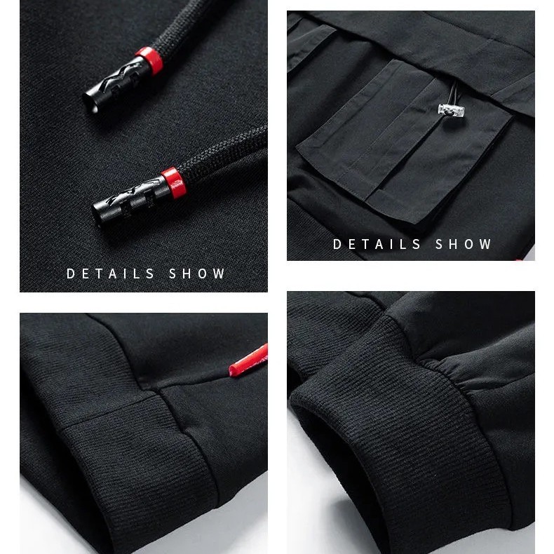 Áo hoodie nam bằng nhung size lớn 8xl 50-150kg phong cách thể thao