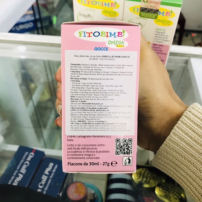 OMEGA Junior FITOBIMBI /Dha cho bé | Thế Giới Skin Care