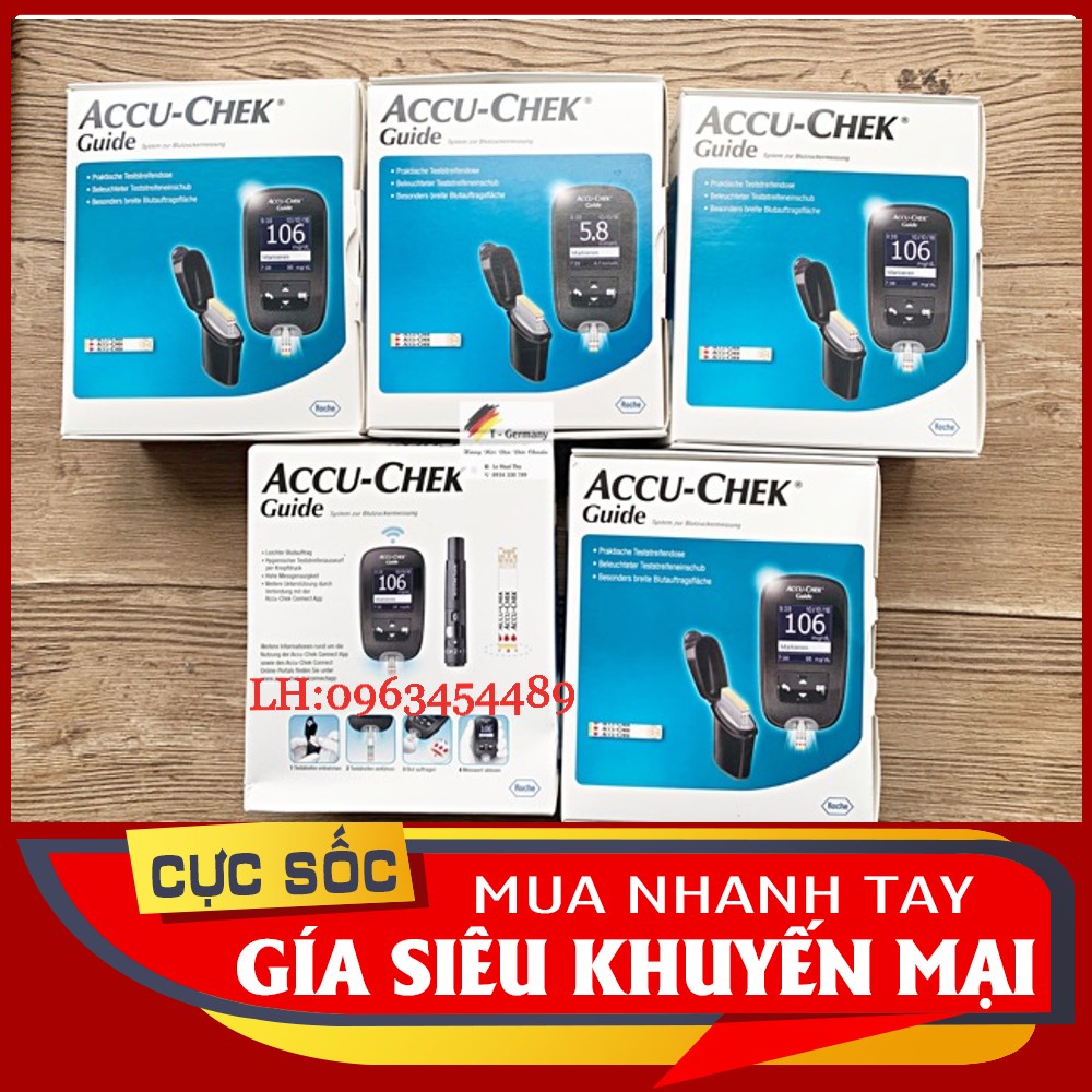 [Chính hãng, sx tại Mỹ] MÁY ĐO ĐƯỜNG HUYẾT ACCUCHEK GUIDE