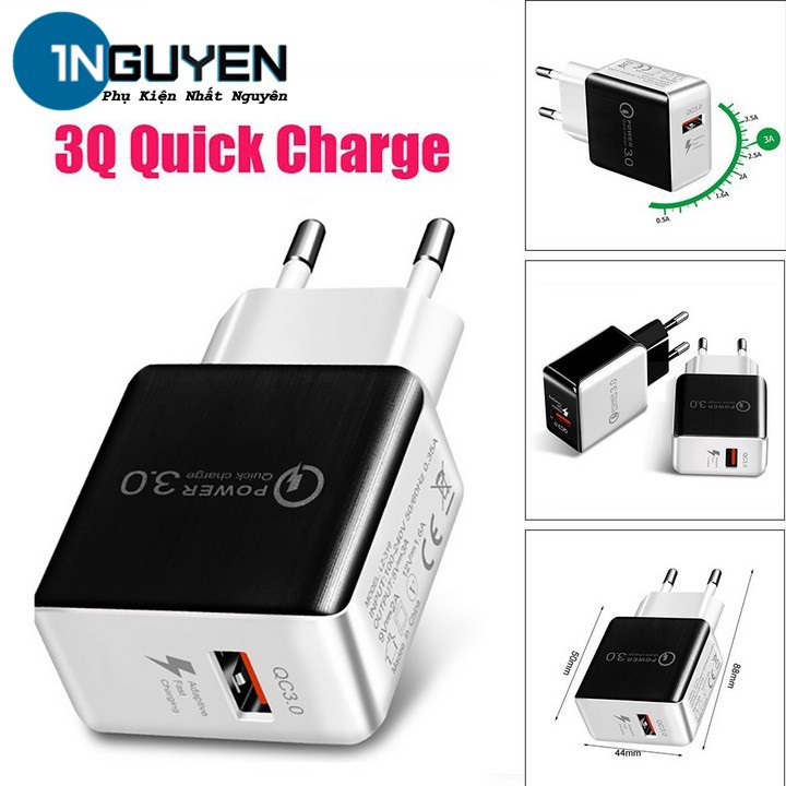 Cốc Sạc Siêu Nhanh Hỗ Trợ QC3.0 18W | Phone Fast Charger