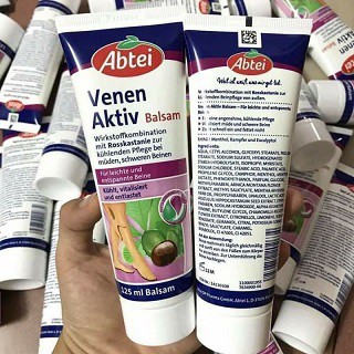 [HÀNG ĐỨC] Kem Bôi Giãn Tĩnh Mạch Abtei Venen Aktiv Balsam - 125 ml