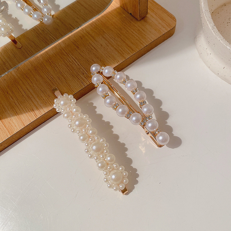 Set kẹp tóc đính ngọc trai đơn giản đa dạng thời trang Hàn Quốc