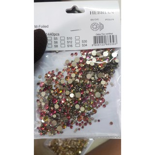 Đá tiệp Nail Trang Trí Móng, Mix Size 1440 viên
