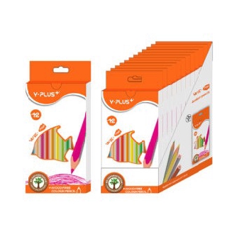 Bút Chì Màu Gỗ WE FISH 12 Màu Y PLUS+ TC1501