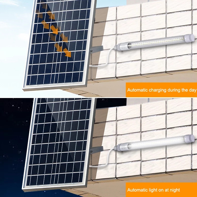 Bóng Đèn LED T8 Sử Dụng Năng Lượng Mặt Trời Chống Thấm Nước IP67 Tiện Dụng