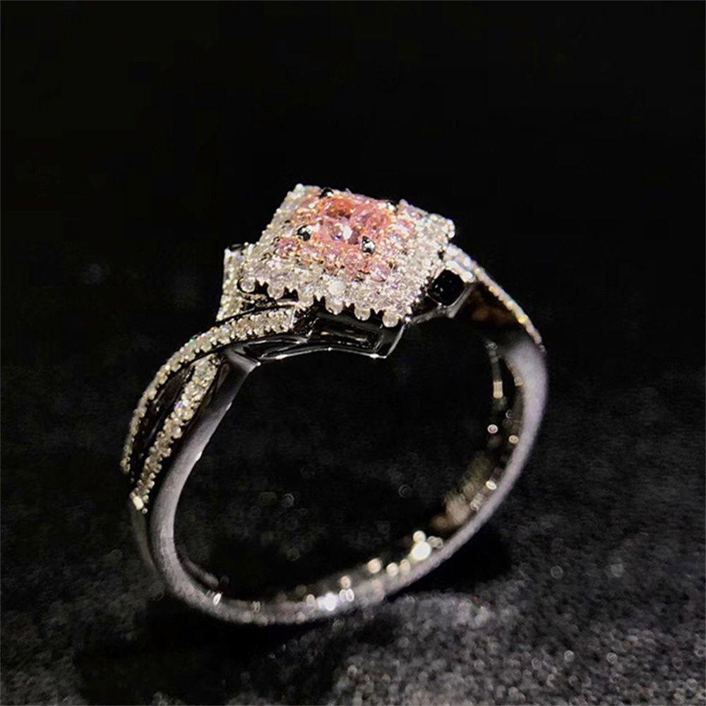 Trang Sức Kỷ Niệm Ngày Lễ Tình Nhân Thời TrangNhẫn Đeo Tay Màu Hồng Trang Sức