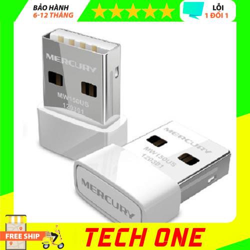 USB Wifi thu sóng mini không dây Mercury, máy thu sóng đa năng  tốc độ 150Mbps