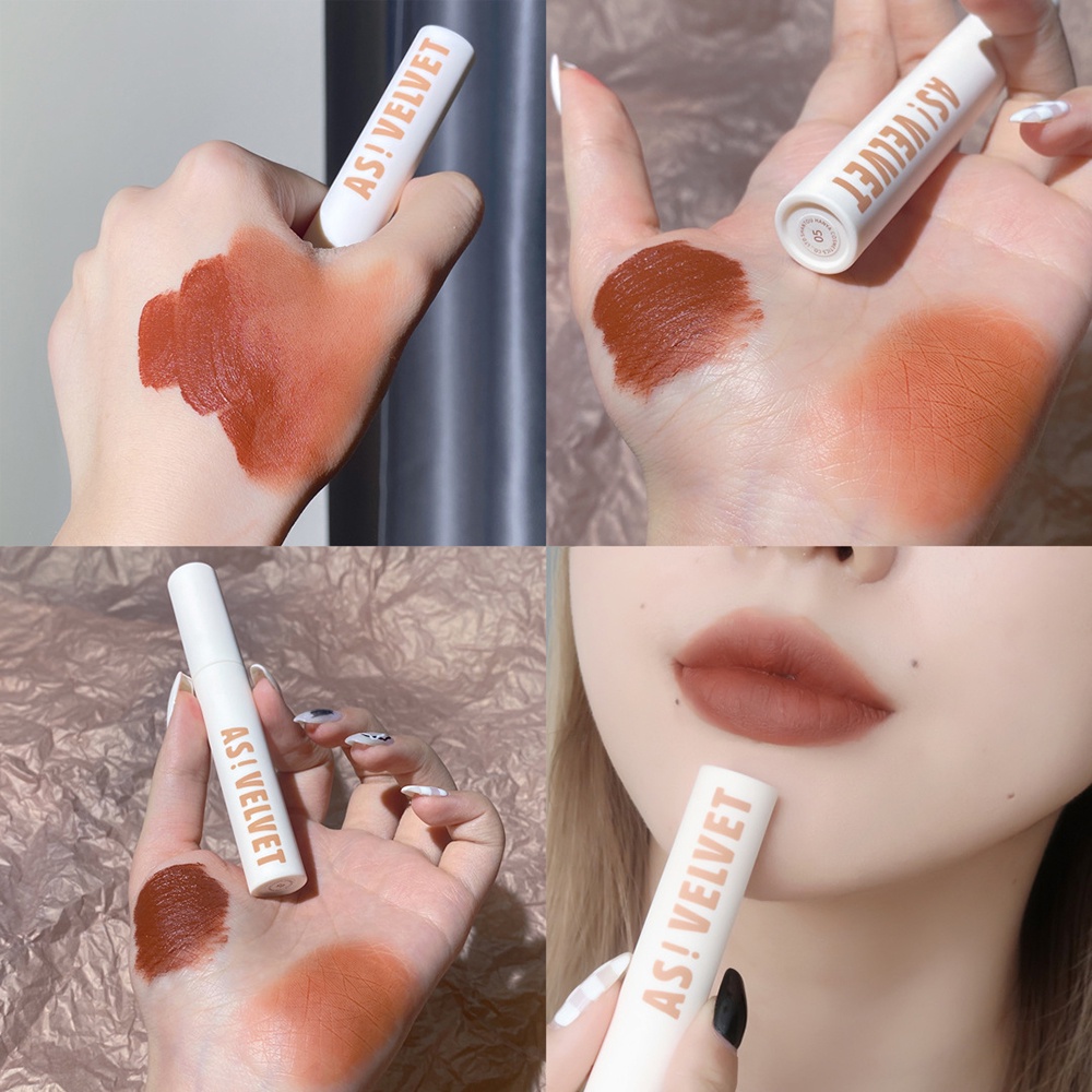 [Hàng mới về] Son môi lâu trôi chống thấm nước phong cách retro dễ sử dụng cho người mới bắt đầu