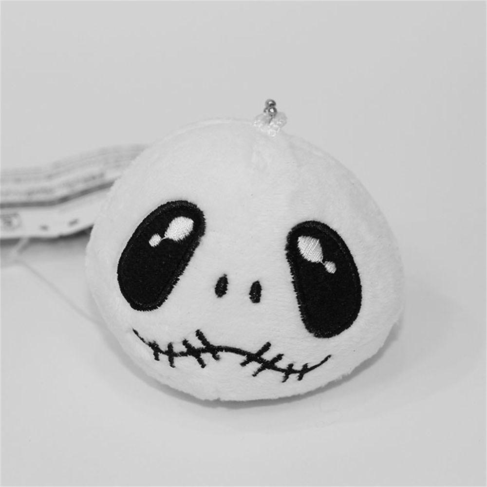 Móc Khóa Nhồi Bông Hình Đầu Lâu Hoạt Hình Phong Cách Halloween