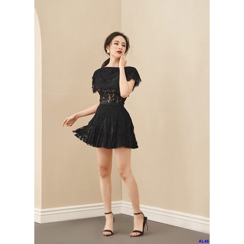 Đầm Xòe Ren Tay Con Xinh Xắn