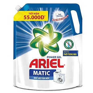 TÚI NƯỚC GIẶT ARIEL MATIC 2,1KG-HƯƠNG DOWNY/GIỮ MÀU