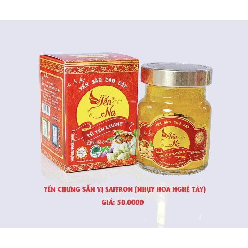 YẾN CHƯNG SẴN SAFFON VÀ YẾN CHƯNG ĐÔNG TRÙNG HẠ THẢO ( MUA 50 hủ tính gí sỉ)