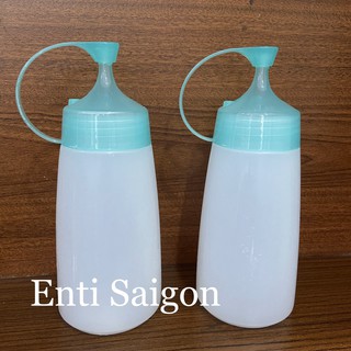 Chai tương, đựng sốt dáng tròn 280ml và 380ml