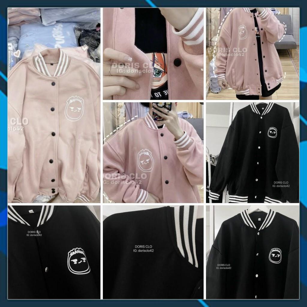 Áo khoác nam nữ nỉ ngoại ko nón cardigan cài nút viền em bé