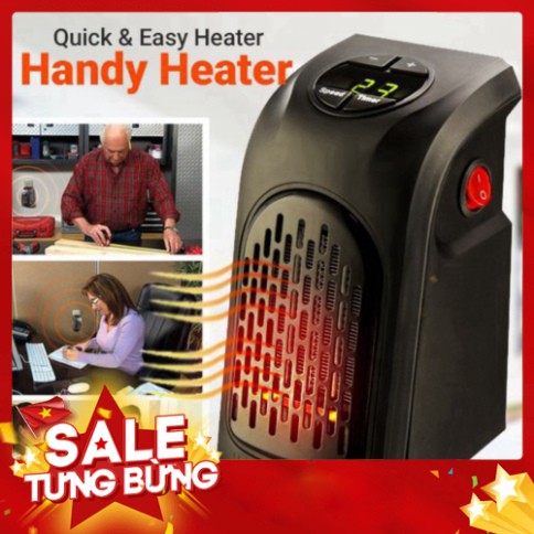 [FREE SHIP] 💥[FREESHIP+ CÓ VIDEO]💥 Quạt sưởi có hẹn giờ Handy Heater Hàng Chính Hãng💥BẢO HÀNH 12 THÁNG💥SIÊU HOT💥