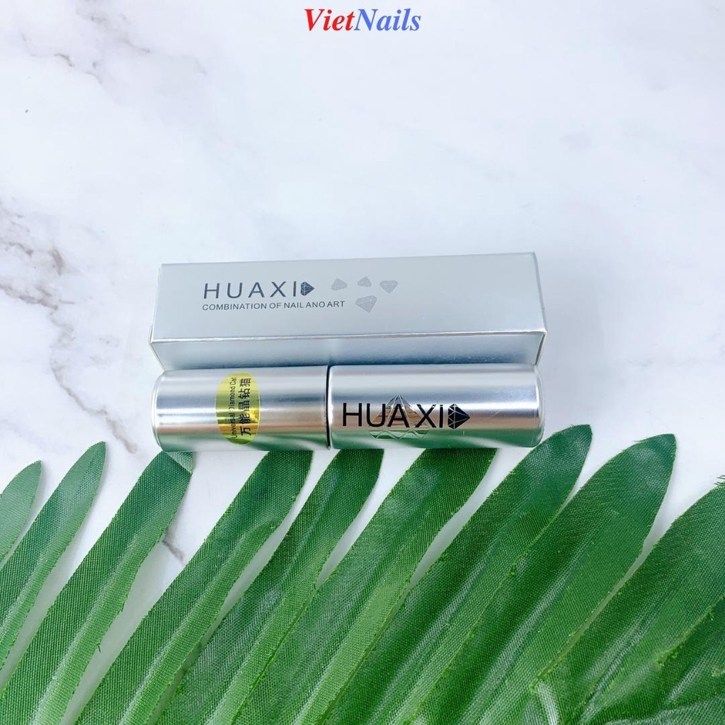 Top Mắt Mèo Huaxi Sơn Gel Mắt Mèo Kim Cương Ánh Nhũ Lấp Lánh
