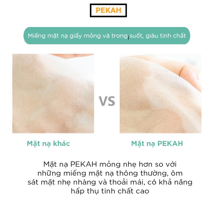 Mặt nạ dưỡng ẩm cải thiện da chiết xuất rau má PEKAH Healing Night Cica Mask Pack 25ml