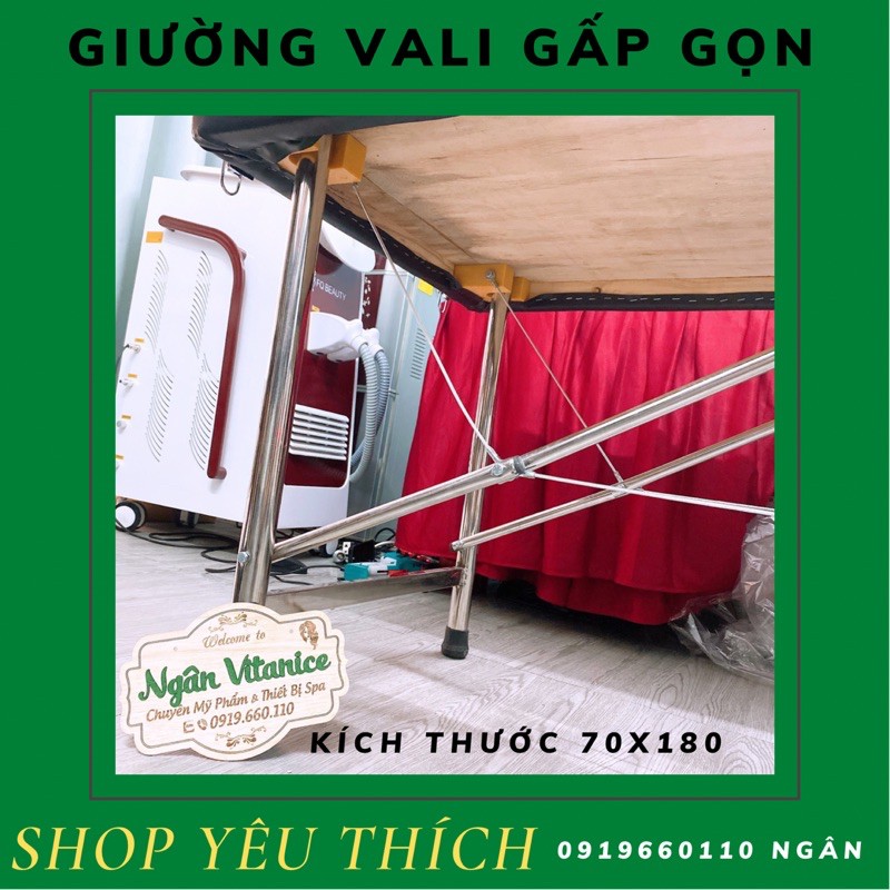 Giường vali gấp gọn chuyên dụng cho spa | BigBuy360 - bigbuy360.vn