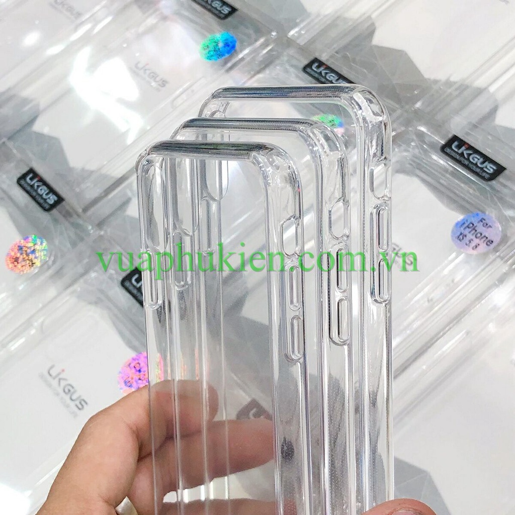 Ốp lưng Likgus chống ố vàng, chống sốc iPhone 12 Pro/11/12 Mini/13 Pro Max, IP X/Xr/Xs Max cao cấp