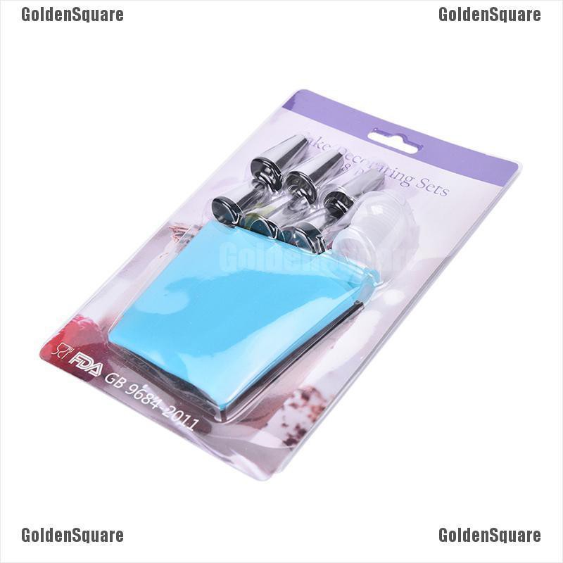 Túi Bắt Bông Kem Silicone + Đầu Phun Kem Trang Trí Bánh