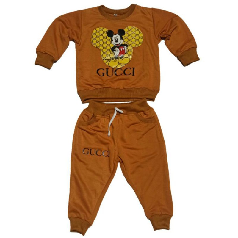 Giày Thể Thao Gucci Họa Tiết Chuột Mickey Dễ Thương