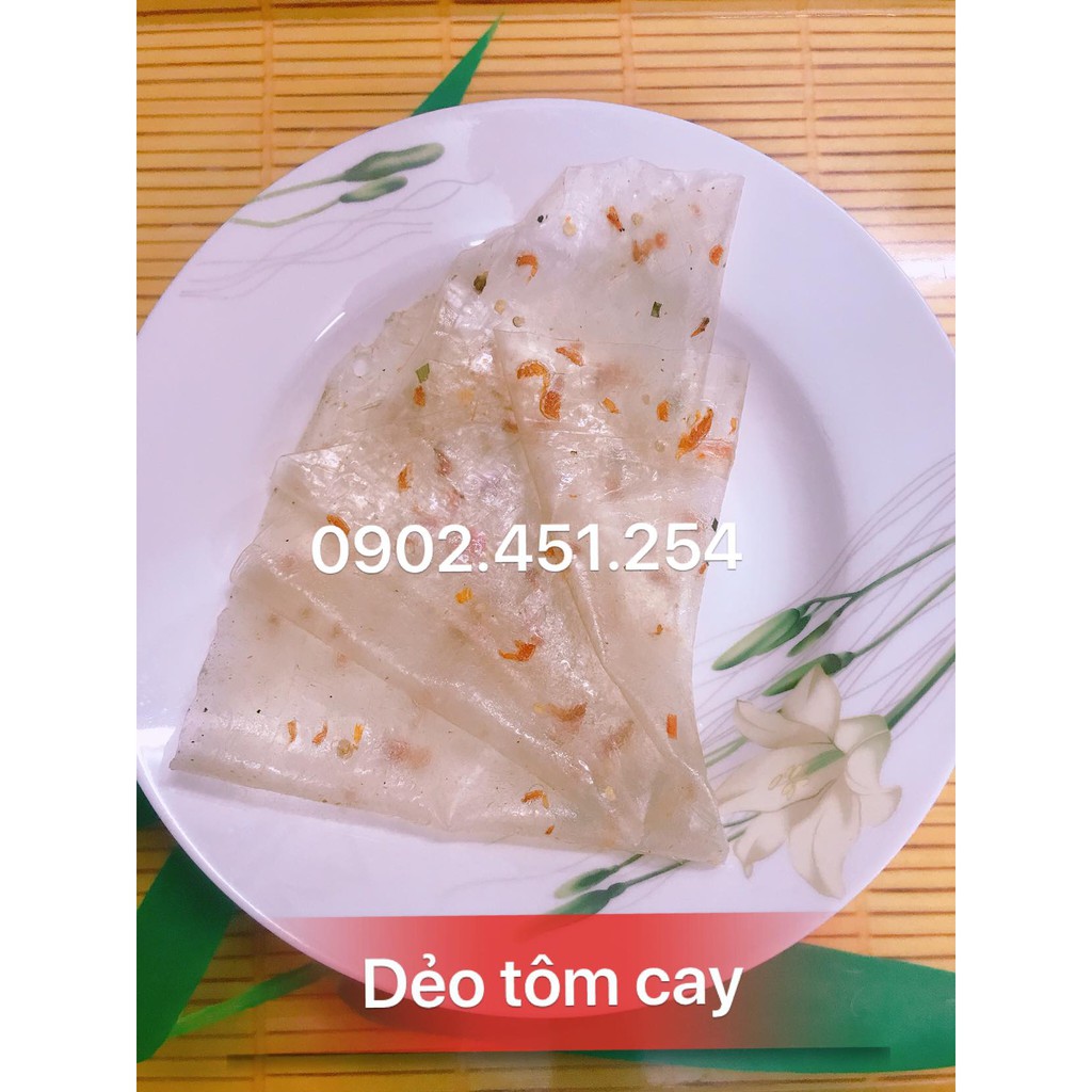 [Bánh mới ngon, không phẩm màu] Bánh Tráng Dẻo Tôm Cay Tây Ninh - 500g
