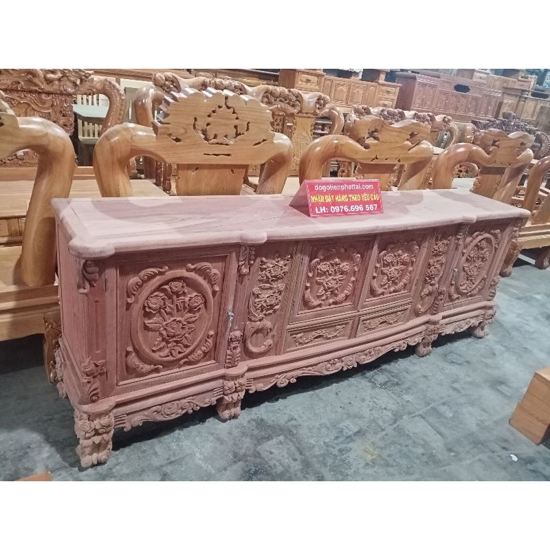 Giường gỗ Sồi có Học Kéo 1m6-2m giá 5tr500