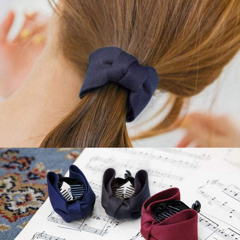 Kẹp tóc đính nơ phong cách Hàn Quốc ngọt ngào dễ thương cho nữ