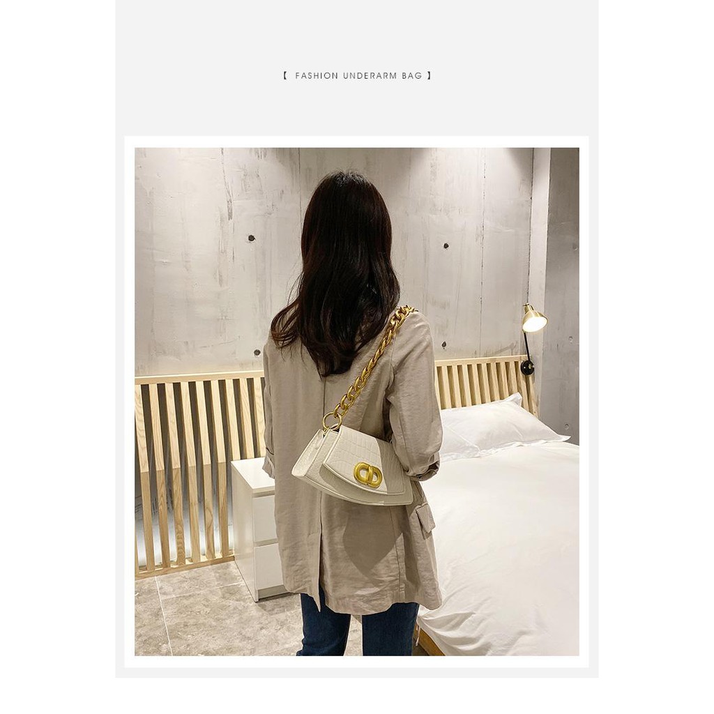 TÚI ĐEO VAI DẬP VÂN CÁ SẤUHÀNG MỚI VỀ TÚI DA KẸP NÁCH THỜI TRANG CÔNG SỞ 2020