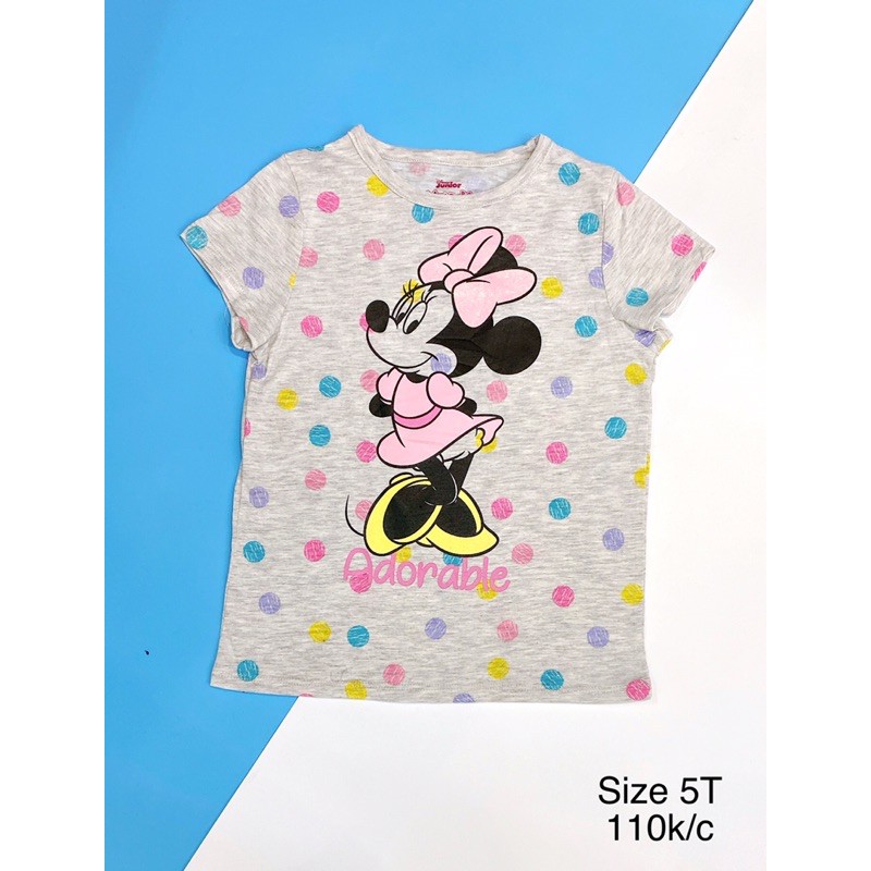 (XẢ SIÊU SỐC) Áo phông cotton bé gái hàng xuất Elsa /chuột Minnie/Unicorn đẹp 2021