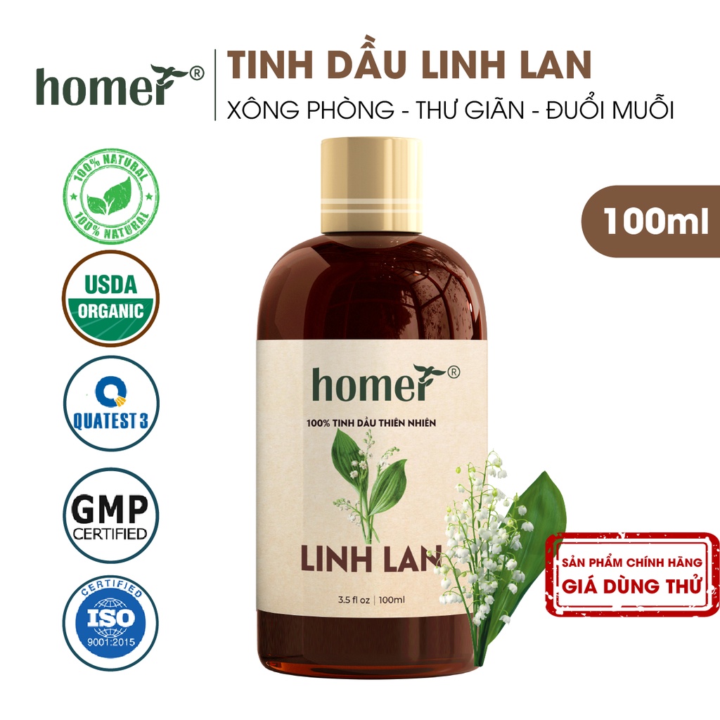 Tinh dầu Linh Lan Homer - lily of the valley Essential Oil  - đạt chuẩn chất lượng kiểm định