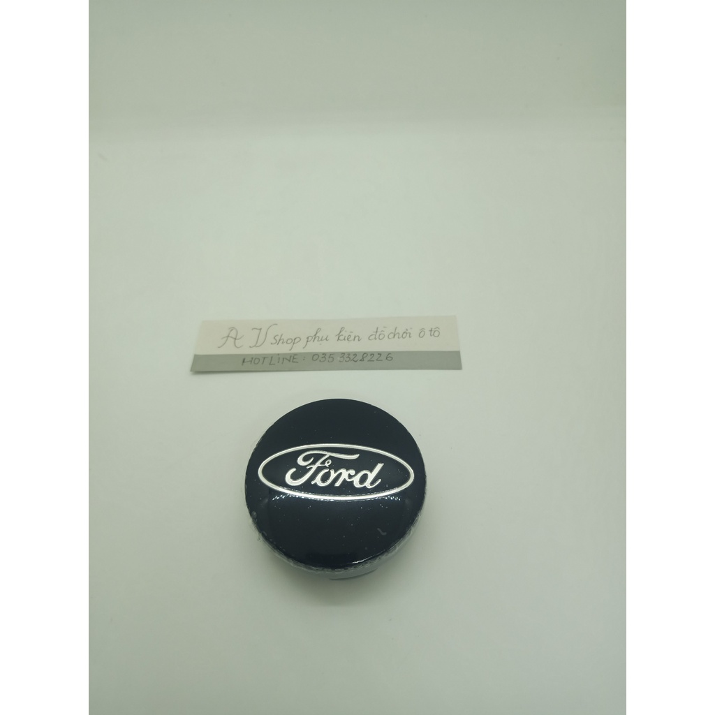 Logo chụp mâm, ốp lazang bánh xe ô tô cao cấp Ford 54 mm: Đường kính 54 mm